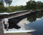 укрепление берега георешеткой
